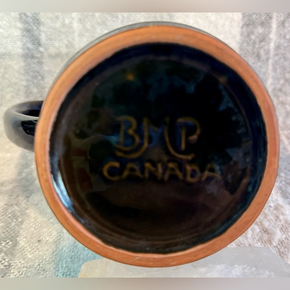 Vintage Blue Mountain Pottery Coffee Pot Blue & Green Drip Glaze - Picture 10 of 13